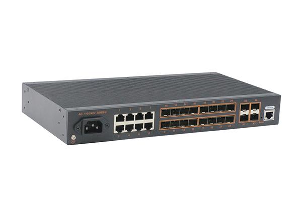 4万兆16光8电三层网管型工业交换机