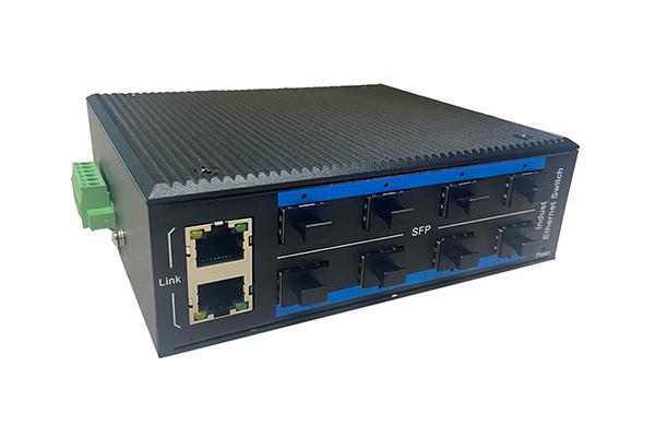 千兆8光2电工业级以太网交换机